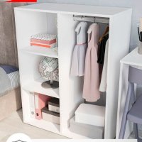 Стеллаж со штангой для вещей и аксессуаров