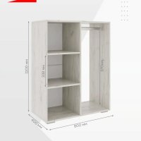 Стеллаж со штангой для вещей и аксессуаров